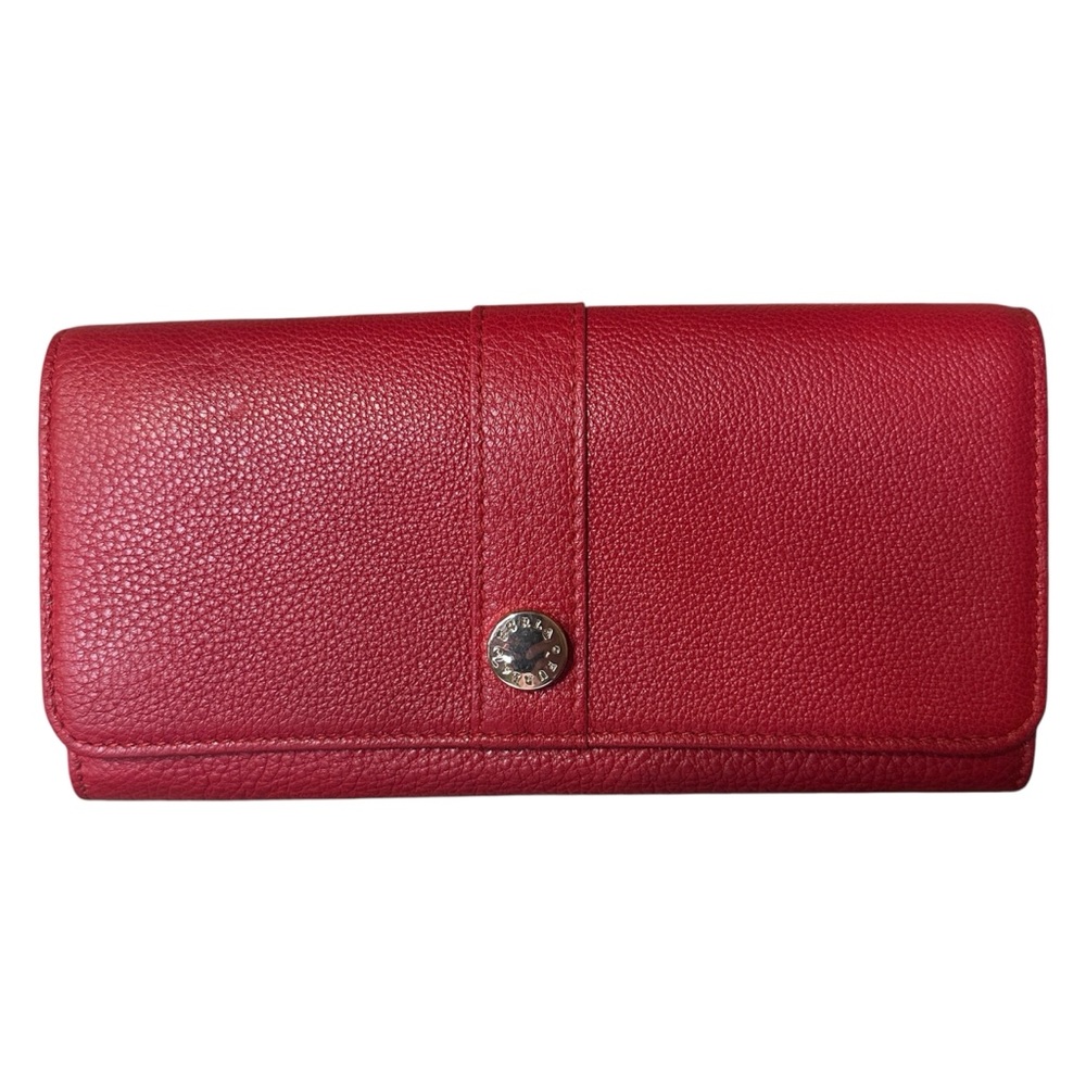 Stunning Furla Red Pebbled Leather Wallet